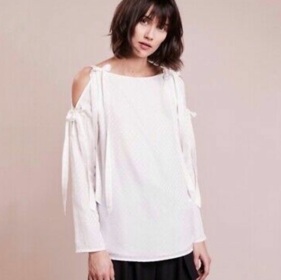 CLUB MONACO tie sleeve blouse - Picture 7 of 7